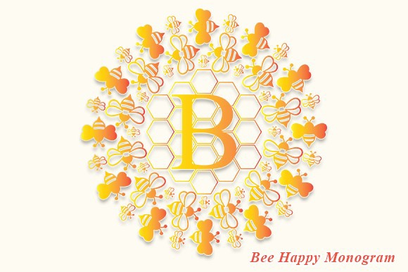 폰트 Bee Happy Monogram