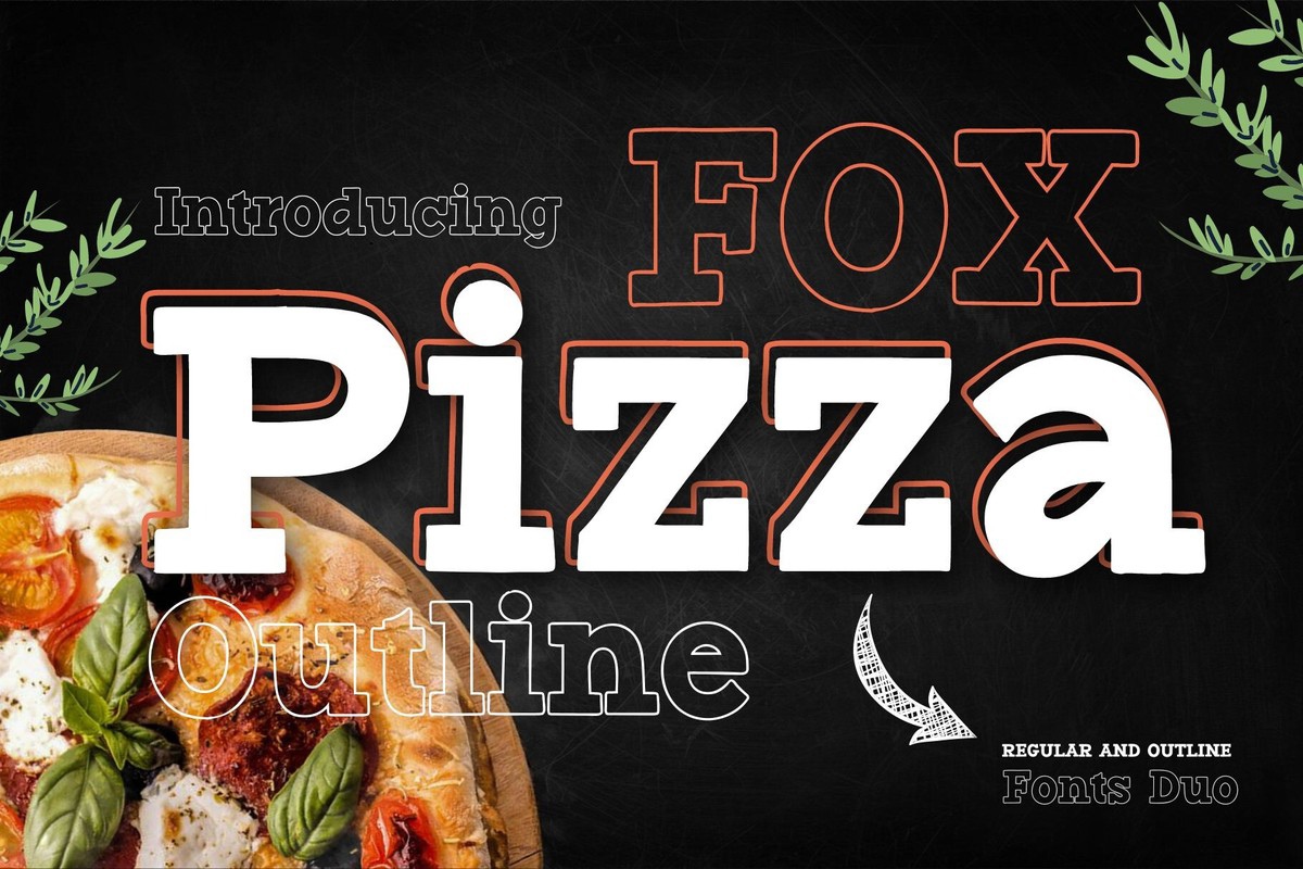 폰트 Fox Pizza