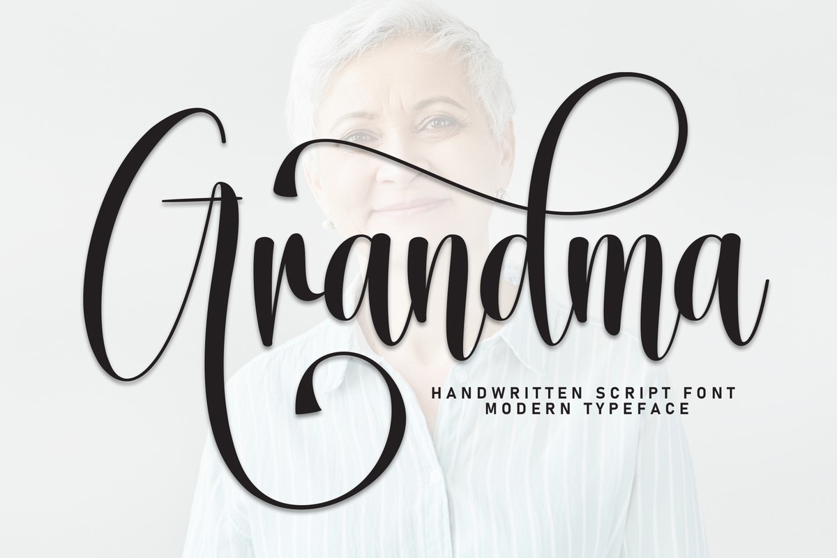 폰트 Grandma