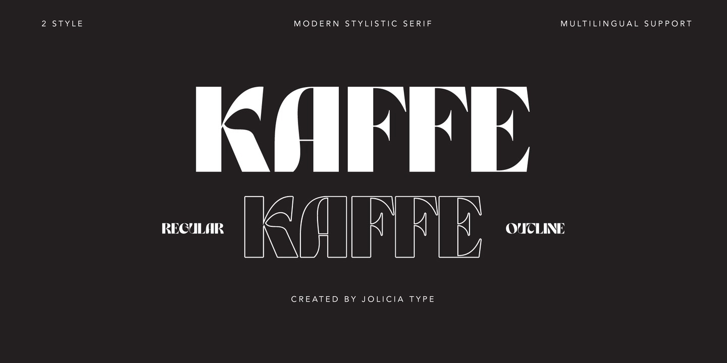폰트 Kaffe