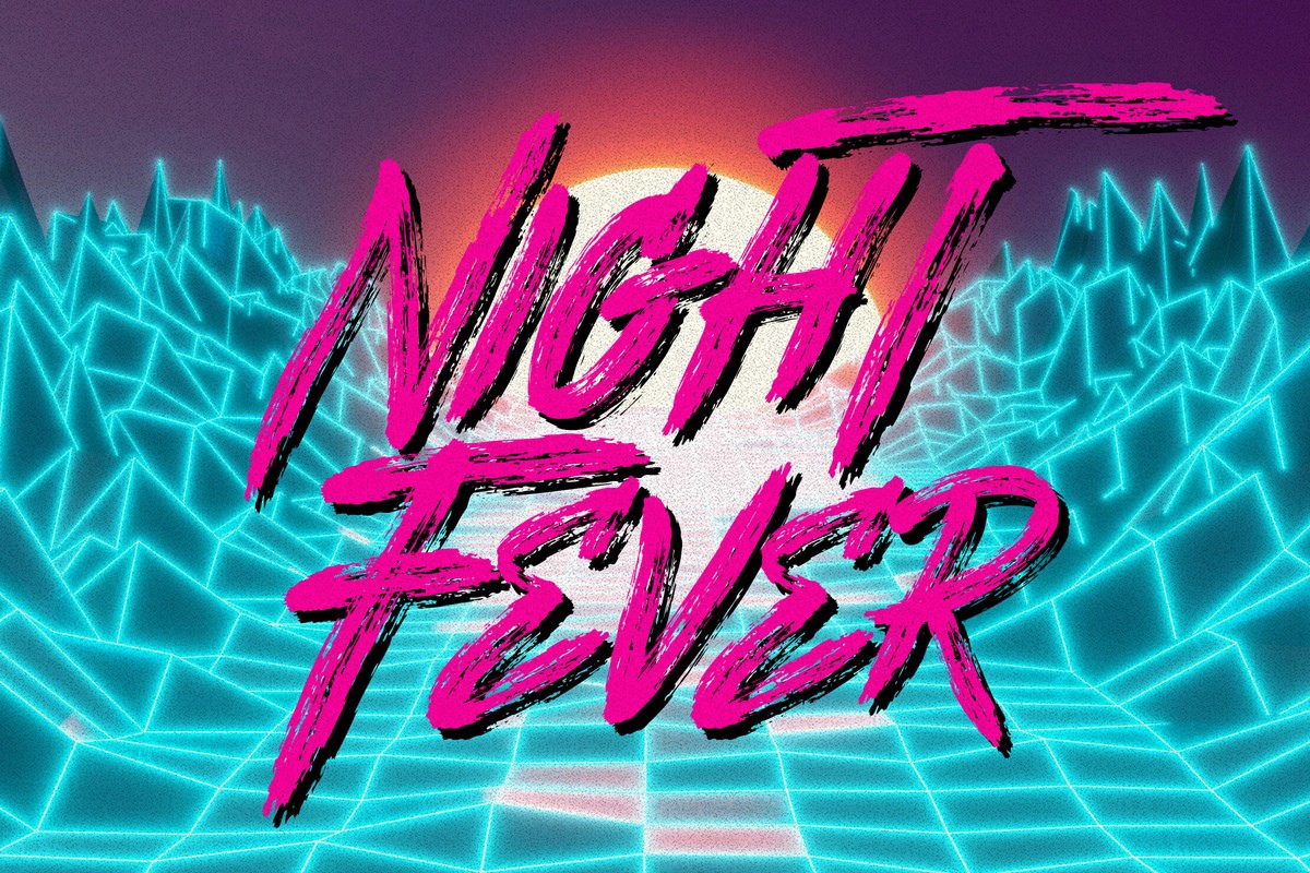폰트 Night Fever