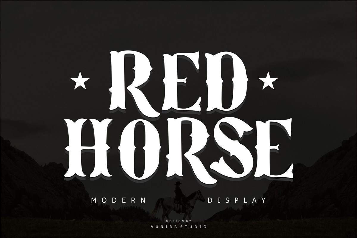 폰트 Red Horse