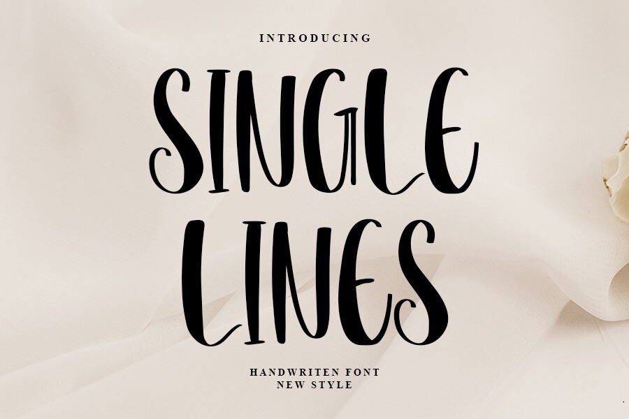 폰트 Single Lines