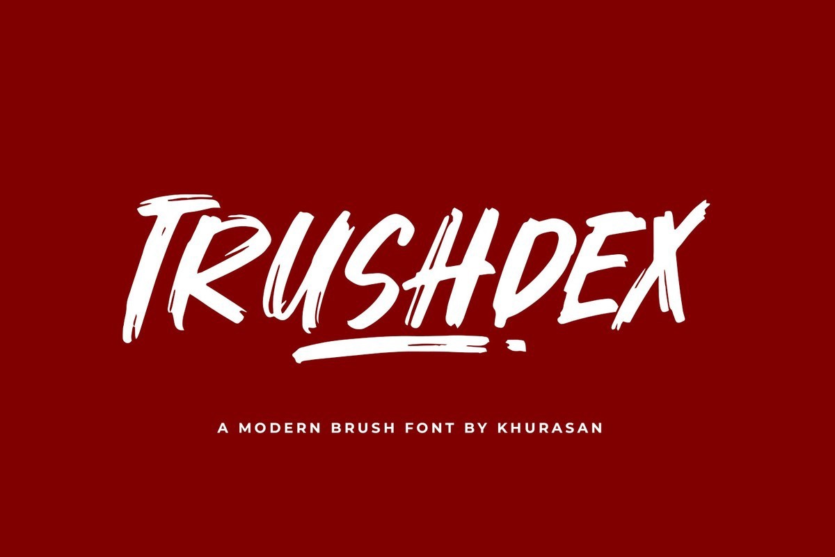 폰트 Trushdex