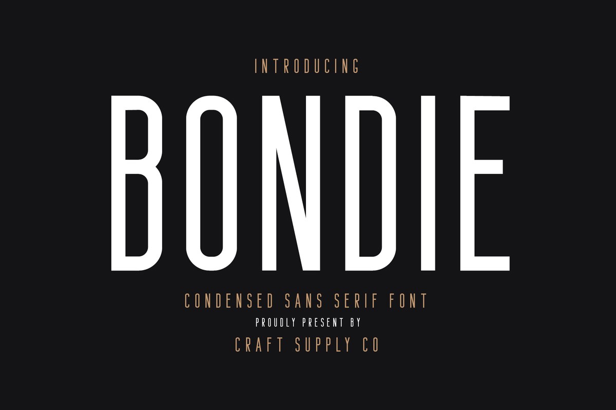 폰트 Bondie
