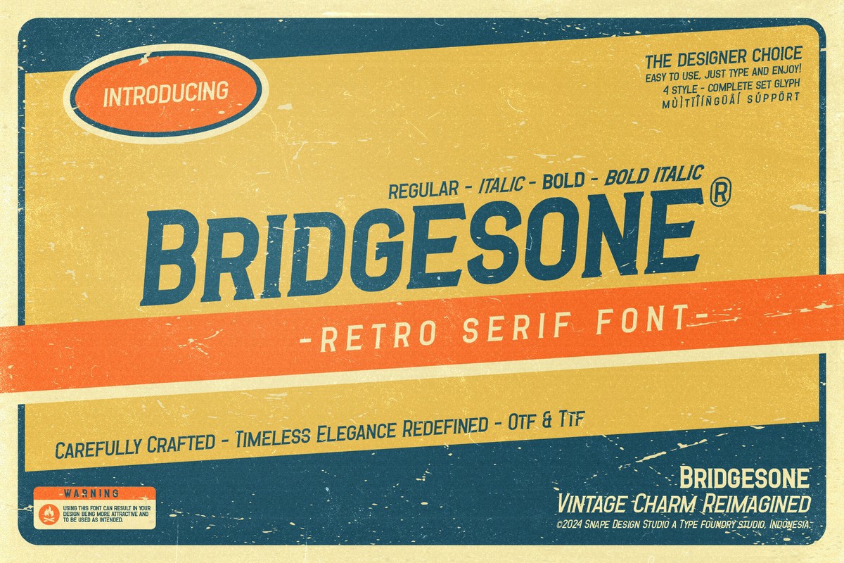 폰트 Bridgesone