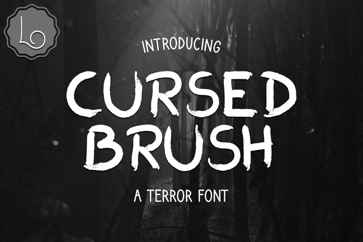 폰트 Cursed Brush