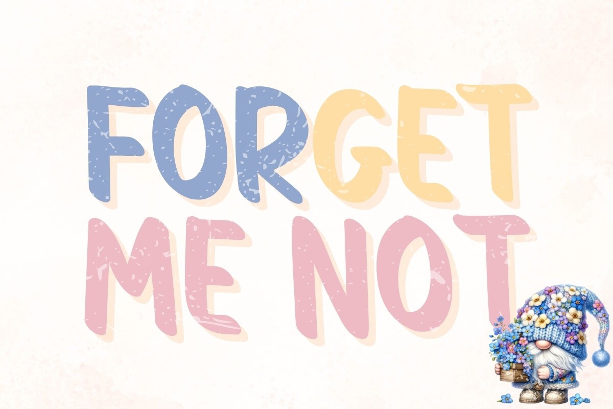 폰트 Forget Me Not