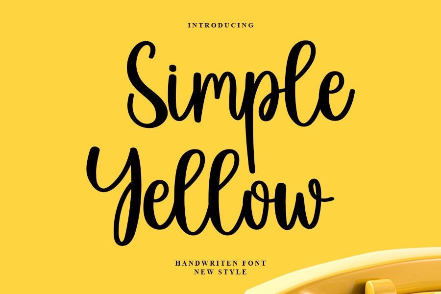 폰트 Simple Yellow