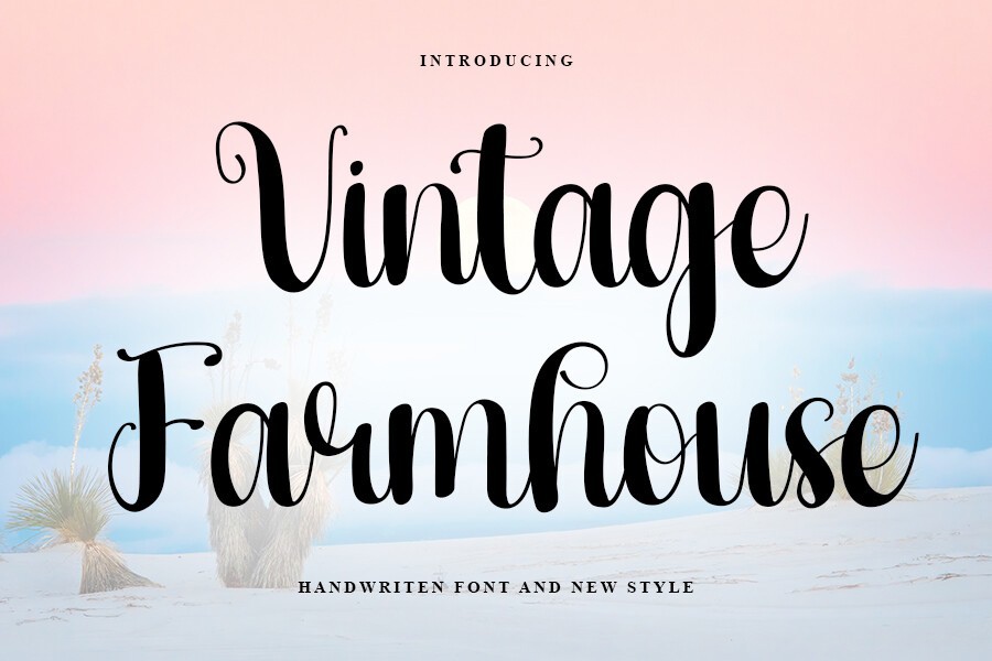 폰트 Vintage Farmhouse