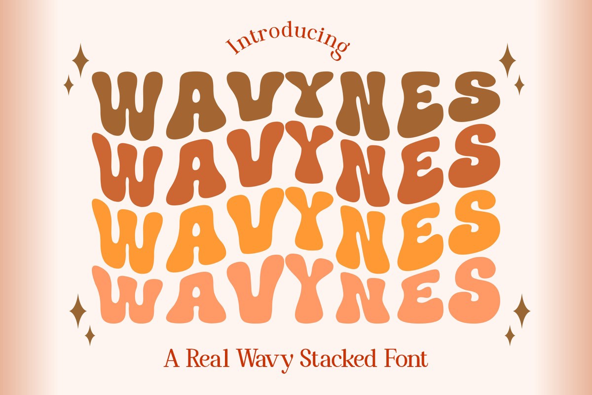폰트 Wavynes