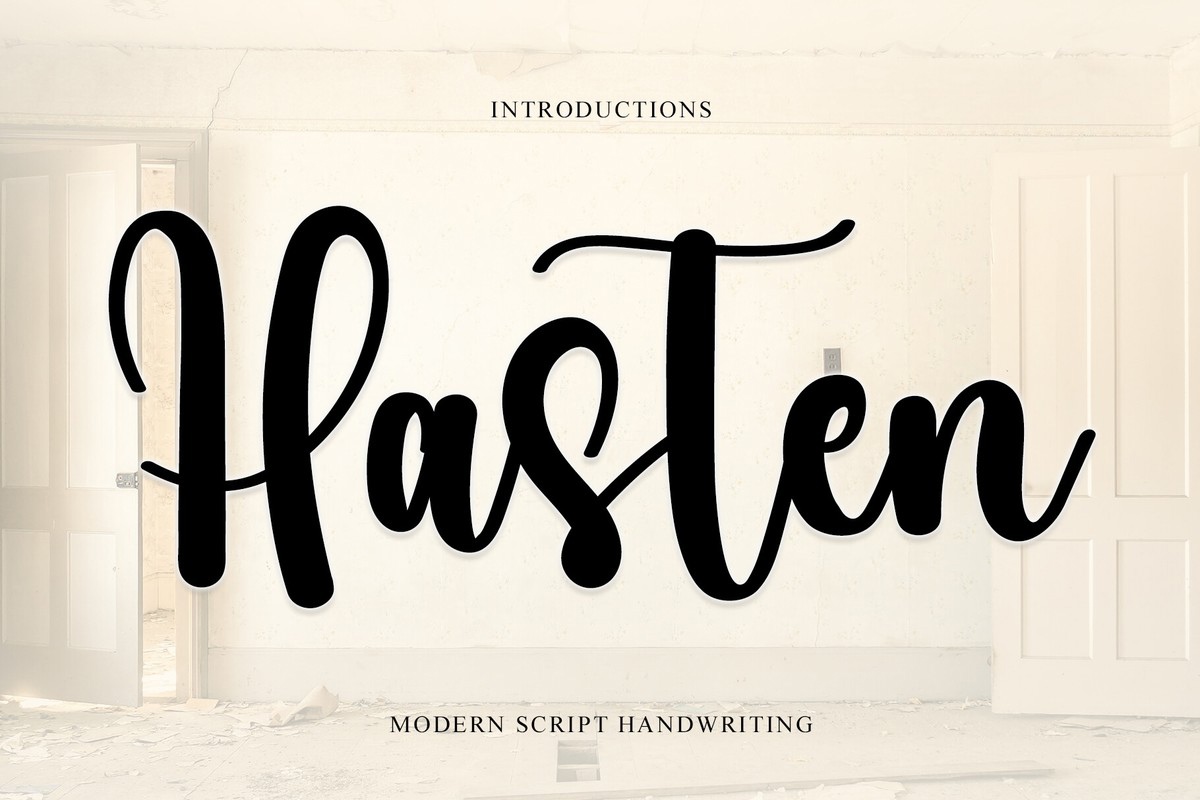 폰트 Hasten