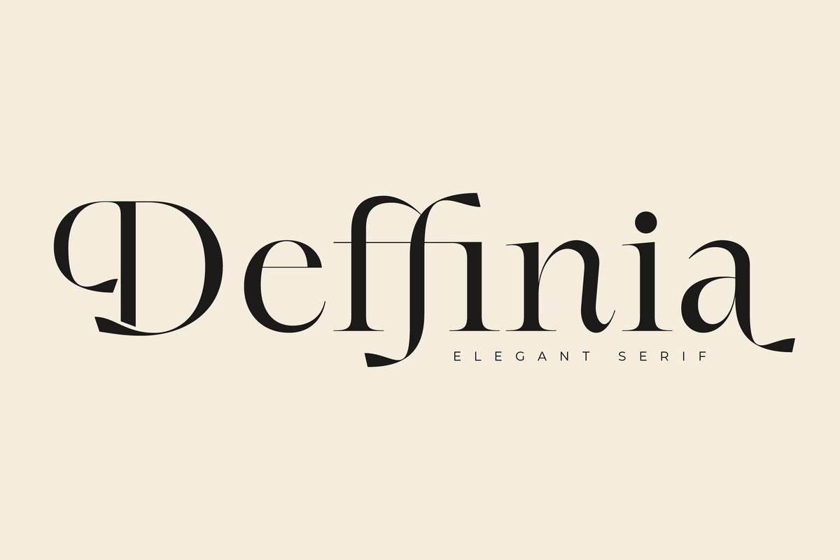 폰트 Deffinia