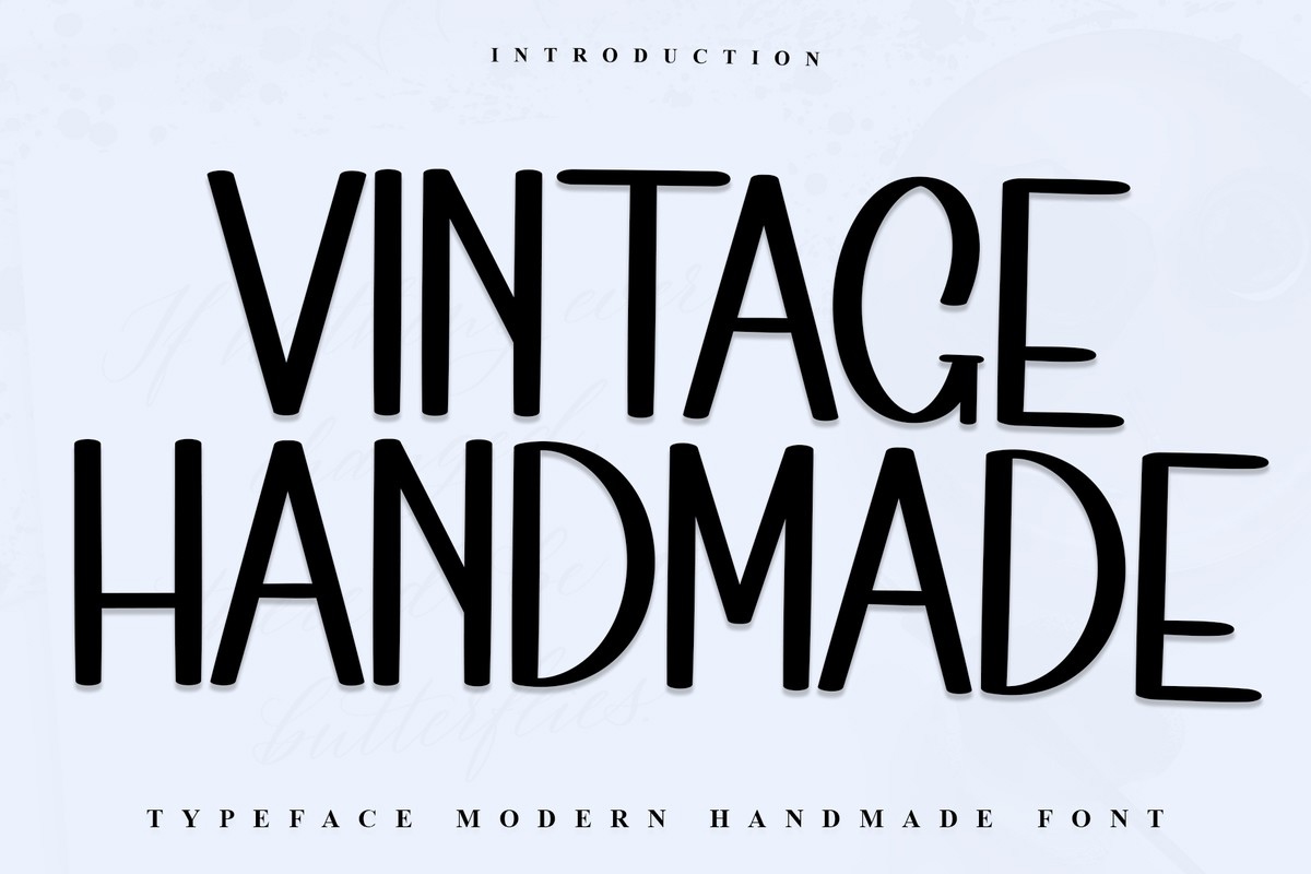 폰트 Vintage Handmade