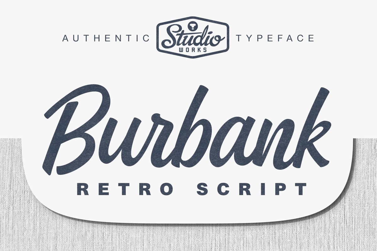 폰트 Burbank Script