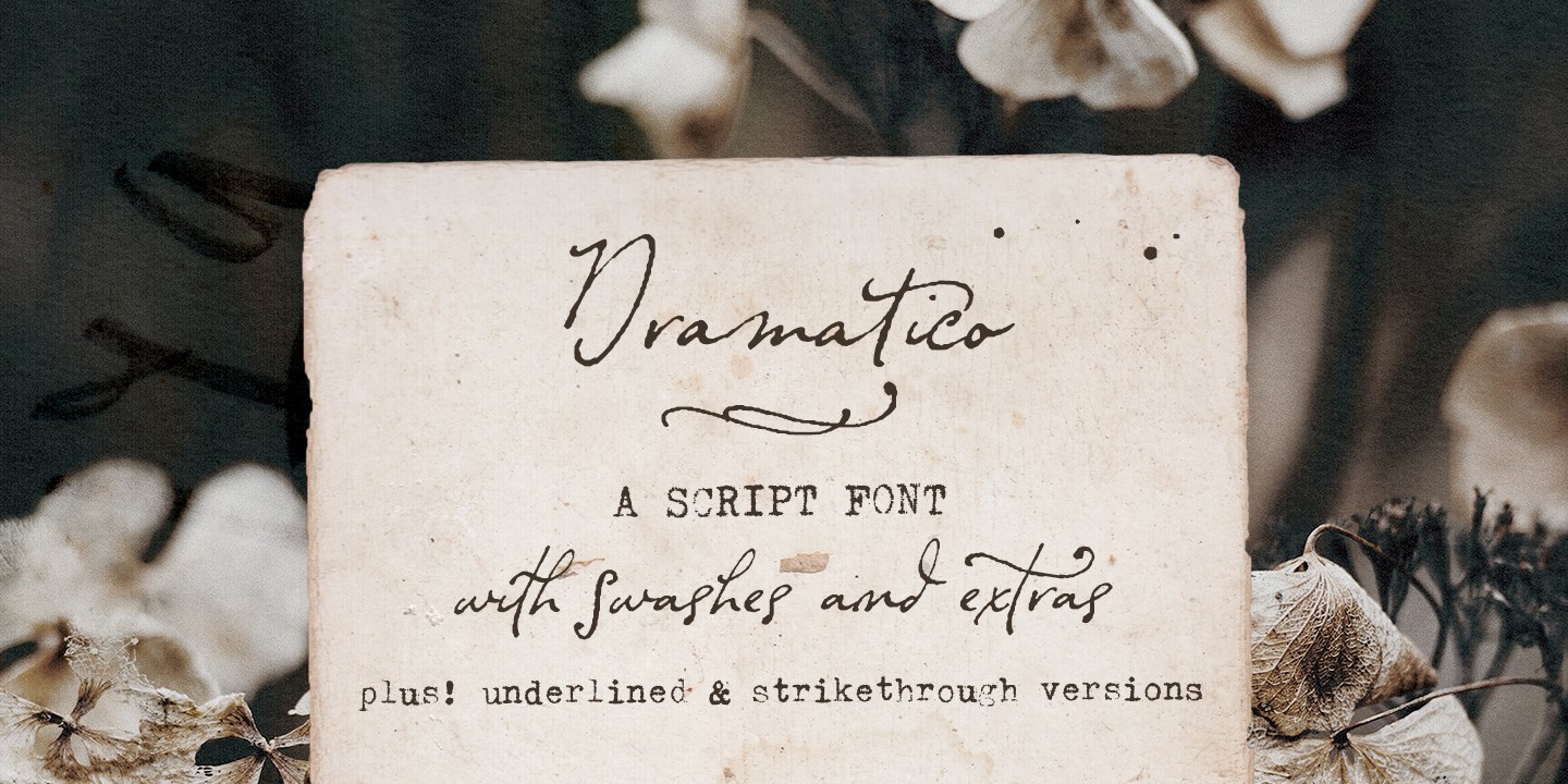 폰트 Dramatico Script