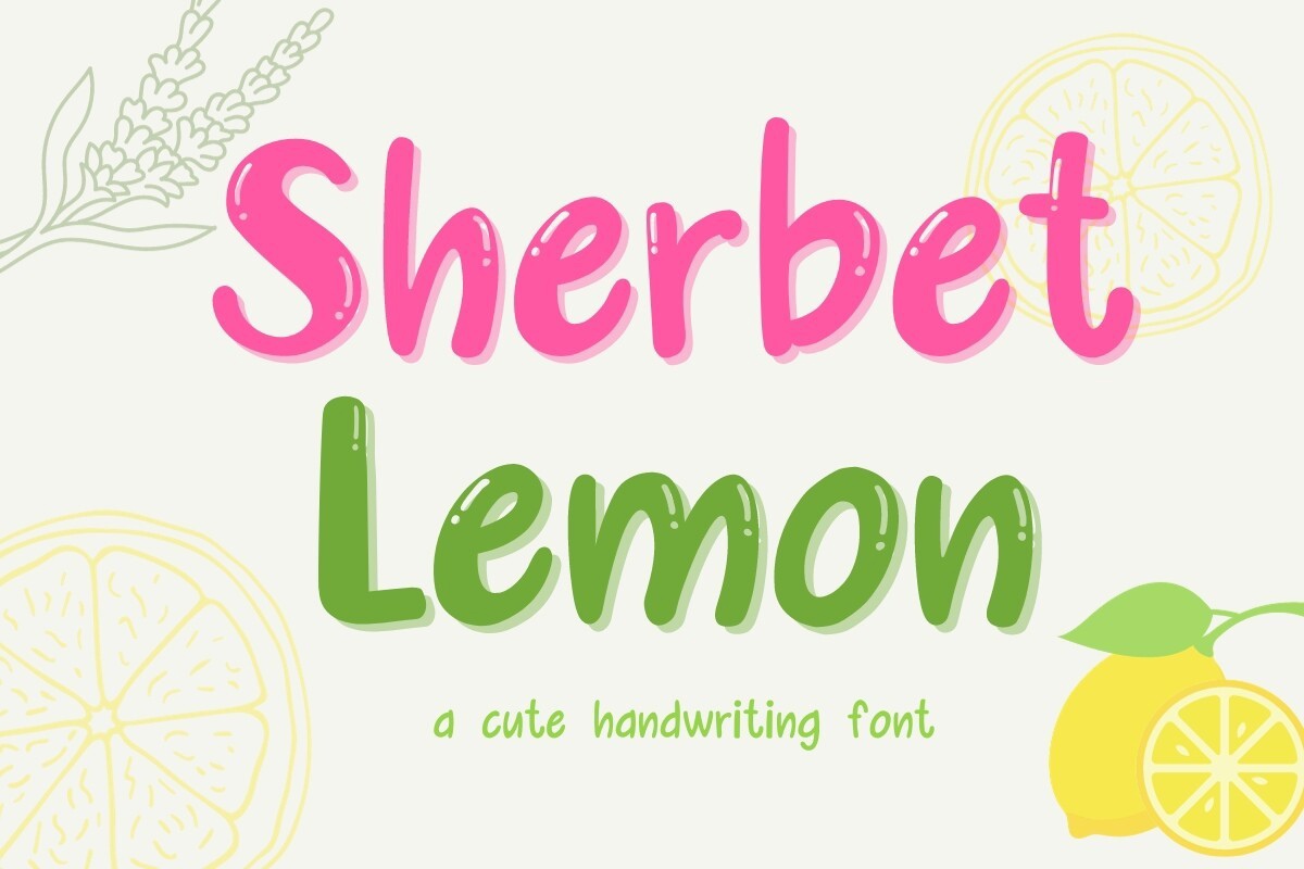 폰트 Sherbet Lemon