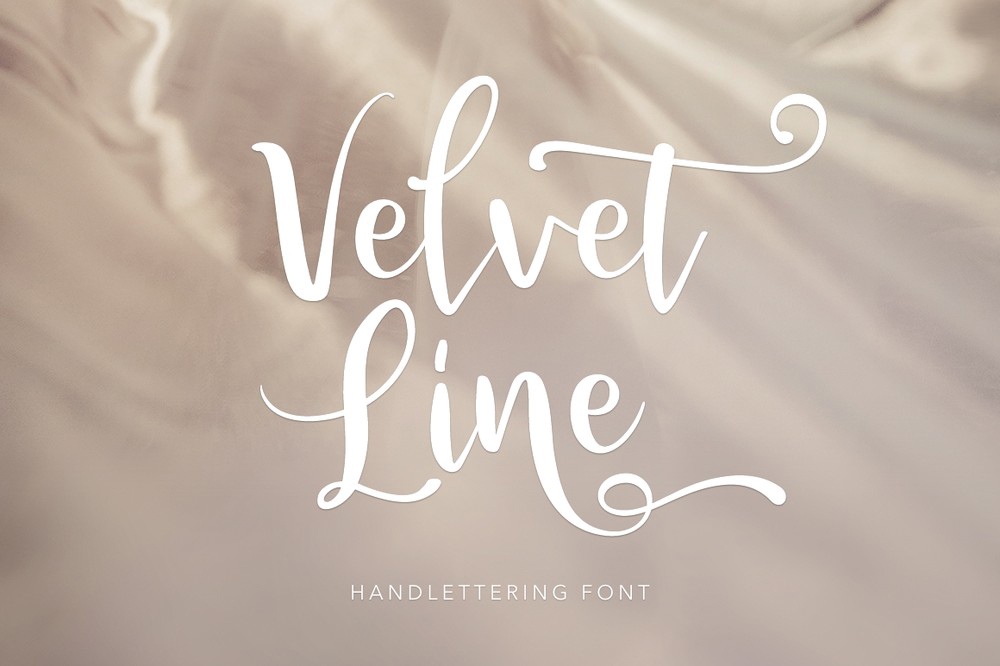 폰트 Velvet Line