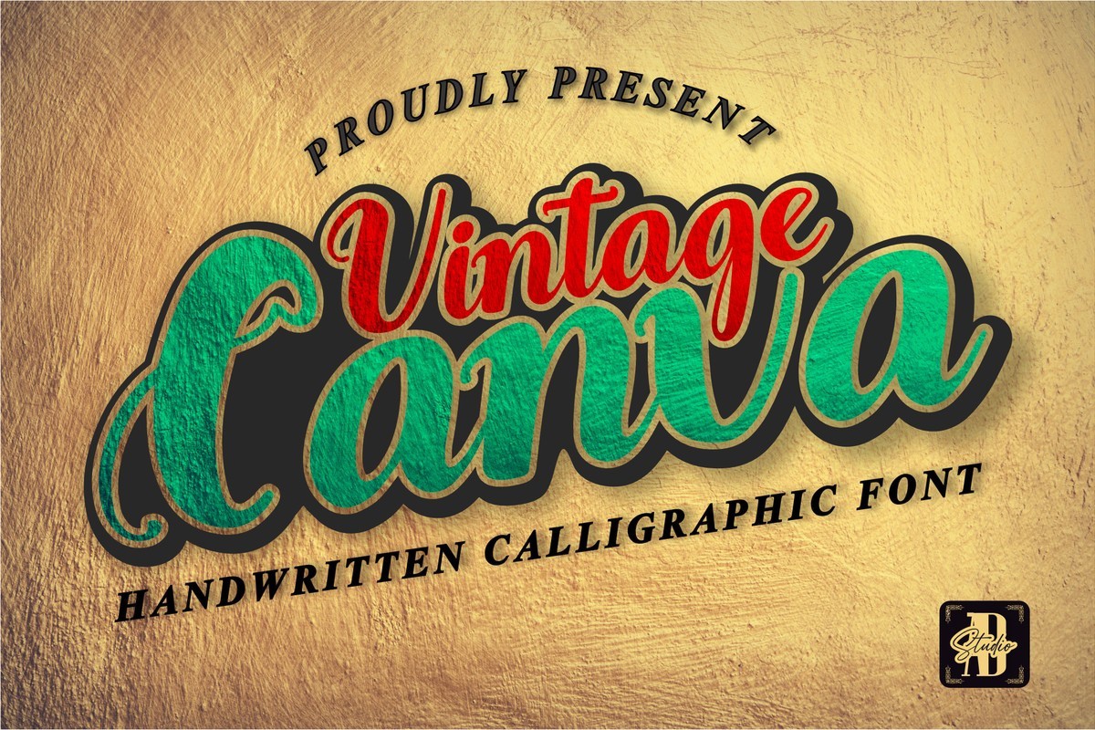 폰트 Vintage Canva