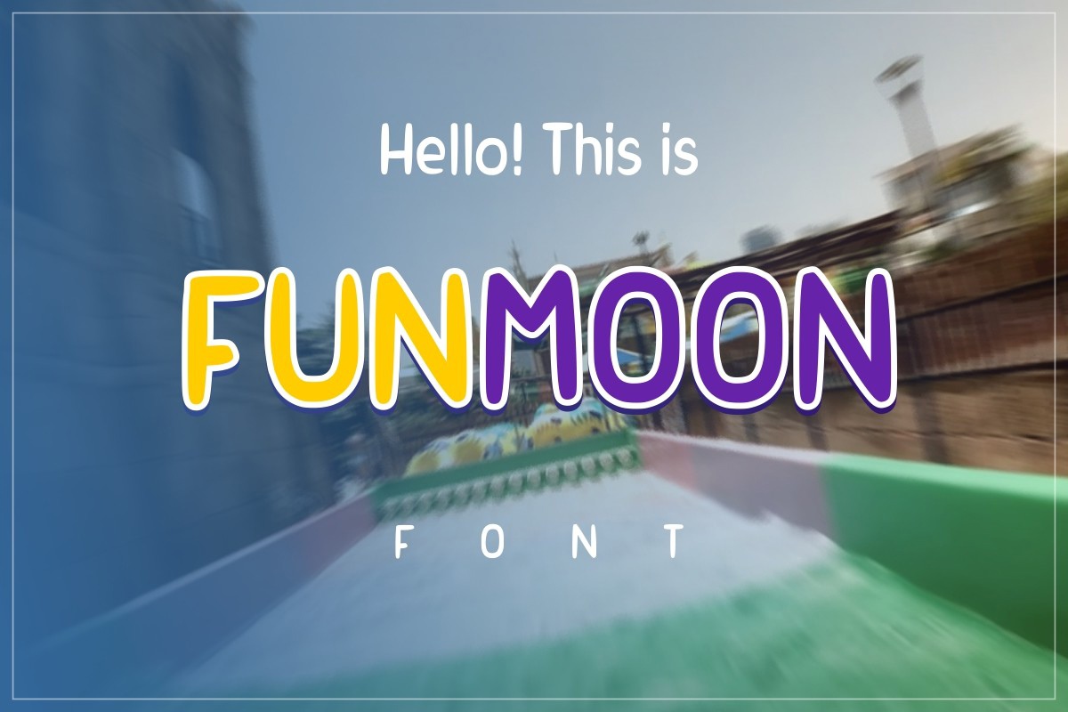 폰트 Funmoon