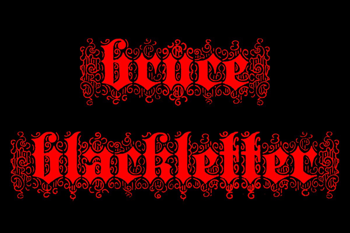 폰트 Bruce Blackletter