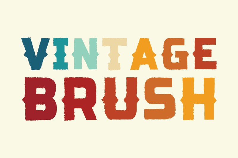 폰트 Vintage Brush