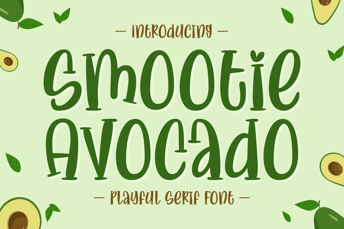 폰트 Smootie Avocado