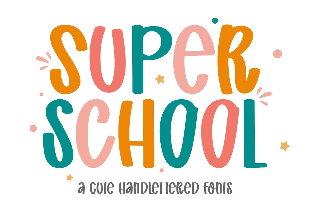 폰트 Super School