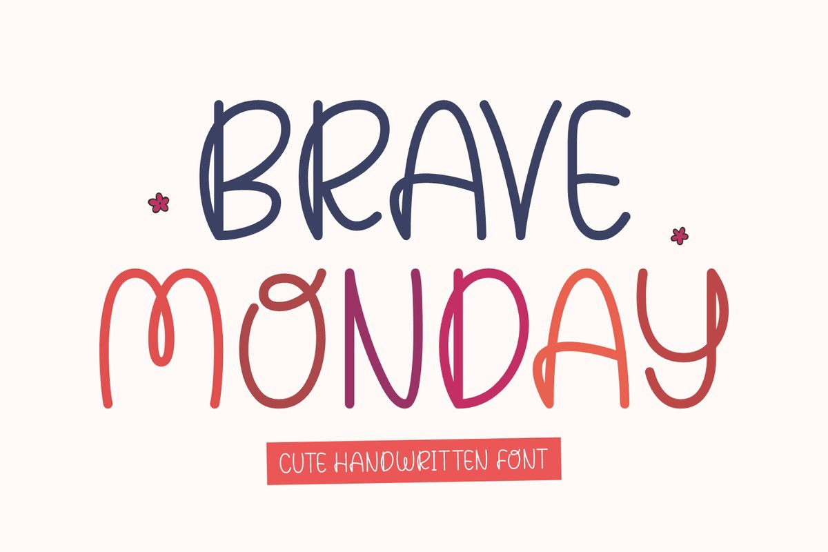 폰트 Brave Monday