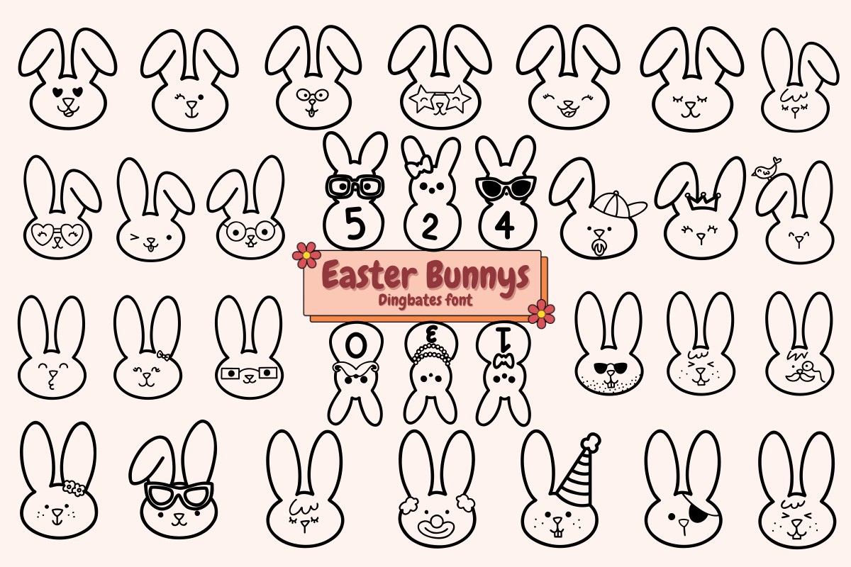 폰트 Easter Bunnys