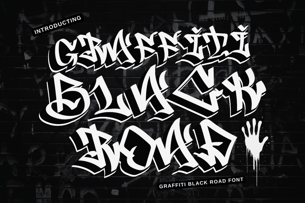 폰트 Graffiti Black Road