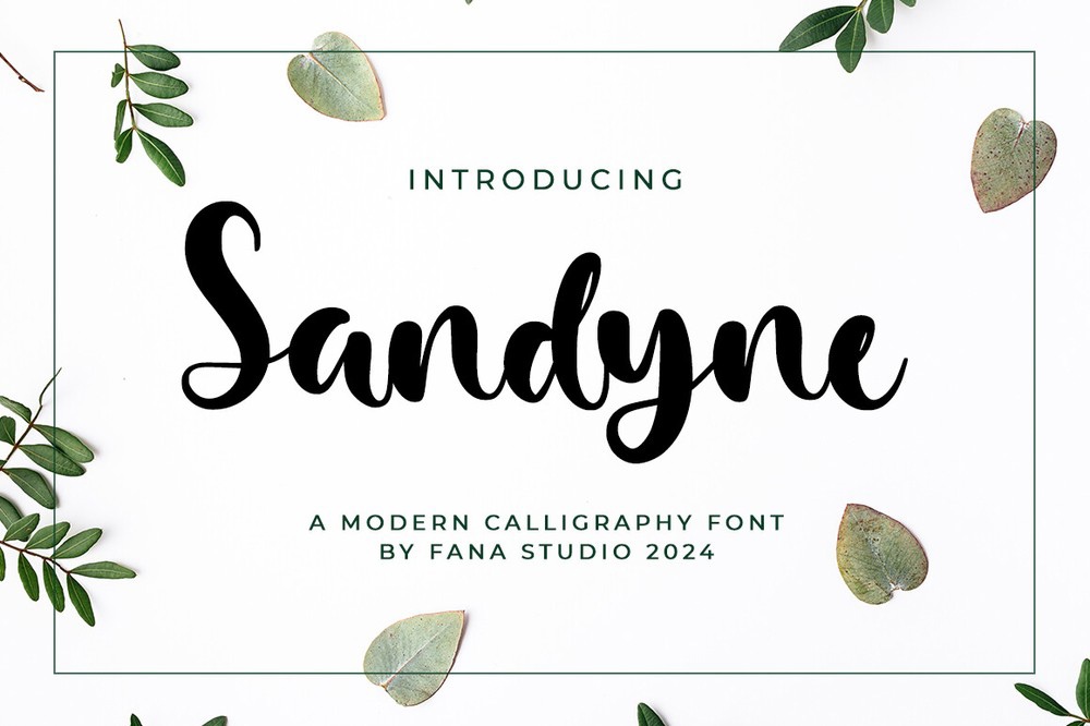 폰트 Sandyne
