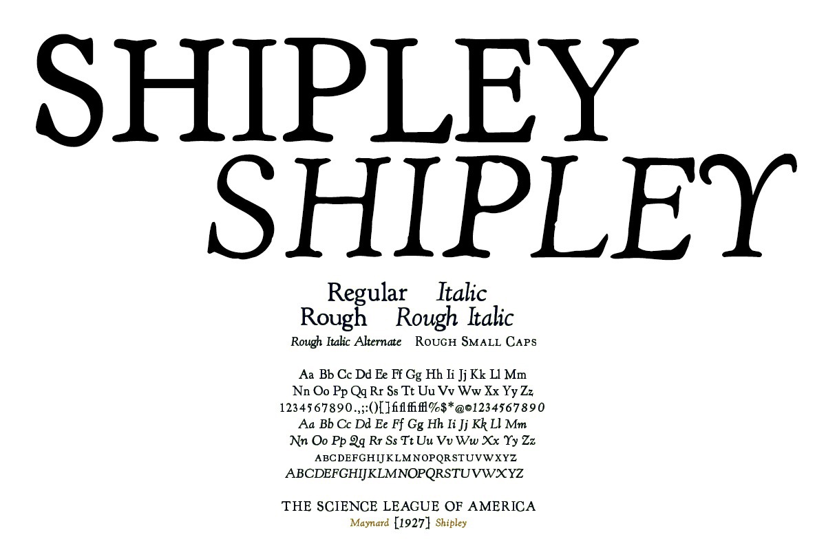 폰트 Shipley