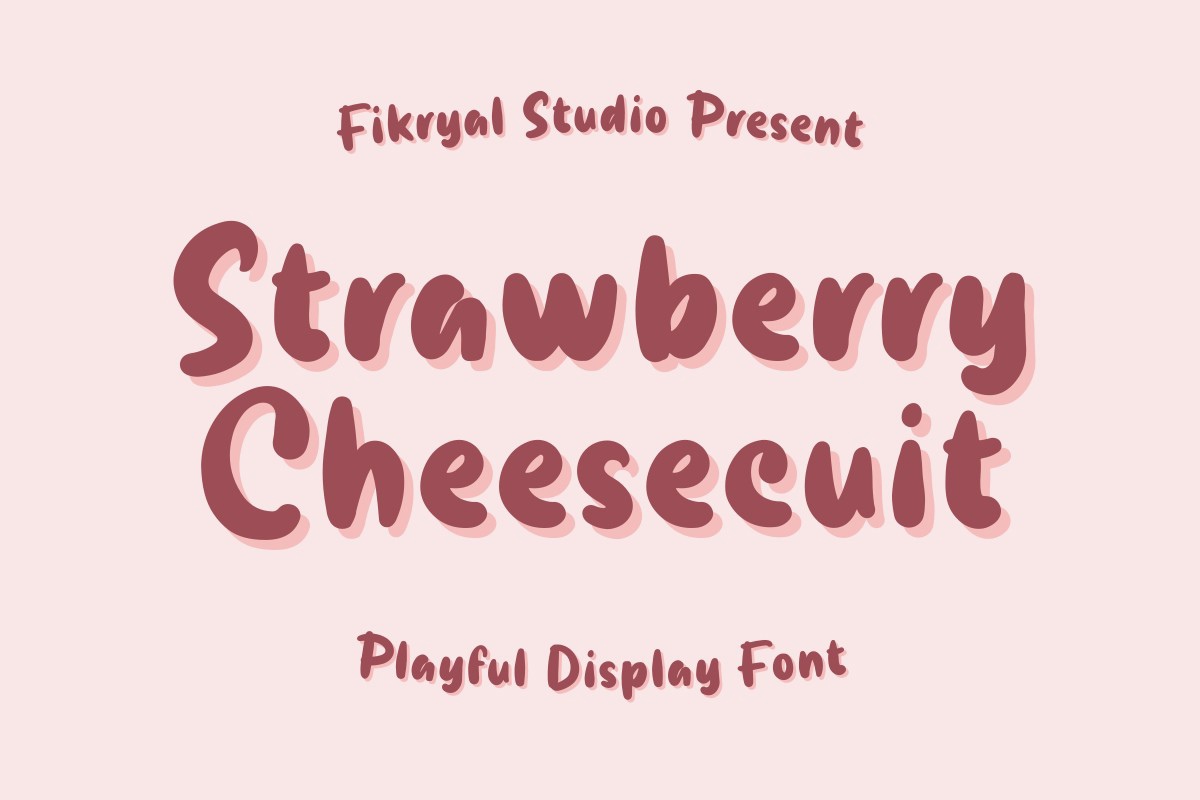 폰트 Strawberry Cheesecuit