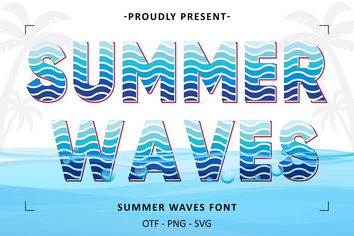 폰트 Summer Waves