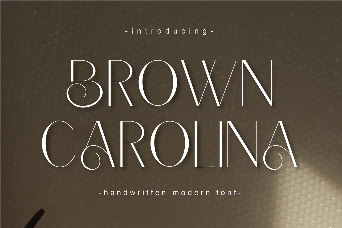 폰트 Brown Carolina