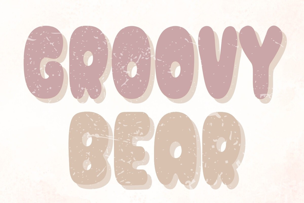 폰트 Groovy Bear