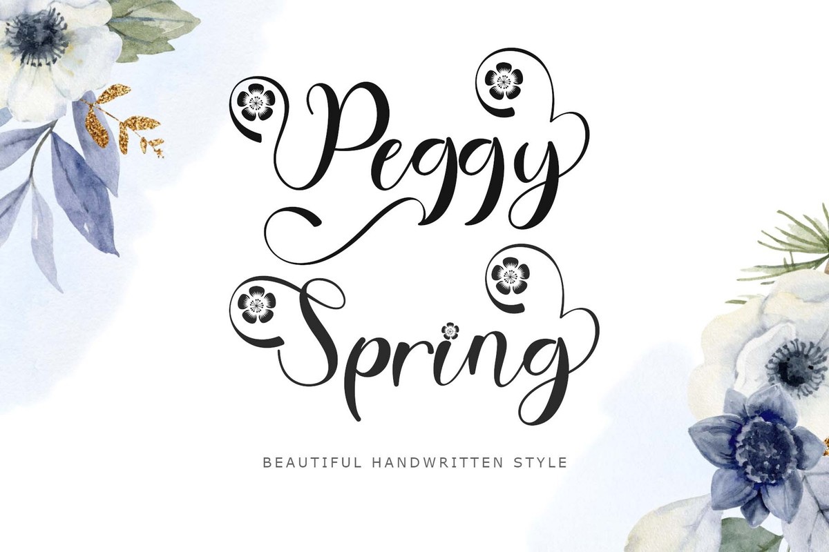 폰트 Peggy Spring