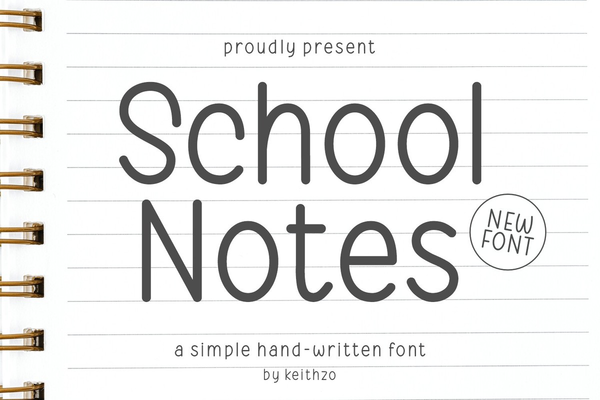 폰트 School Notes