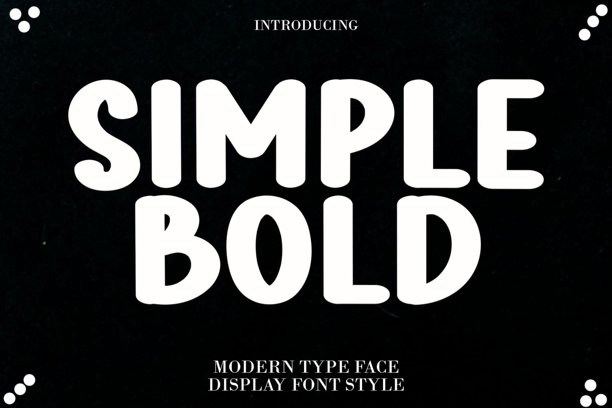 폰트 Simple Bold