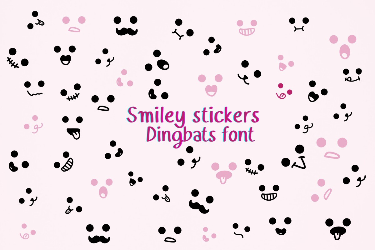 폰트 Smiley Stickers