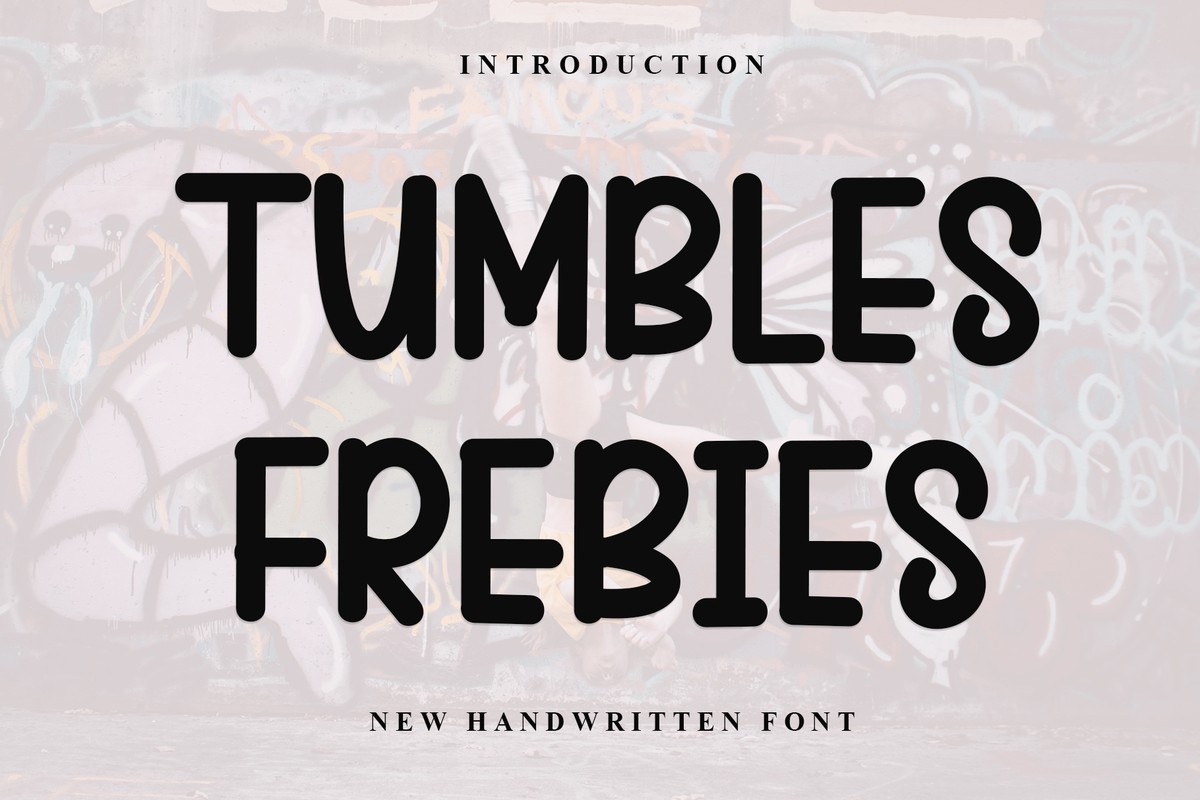 폰트 Tumbles Frebies