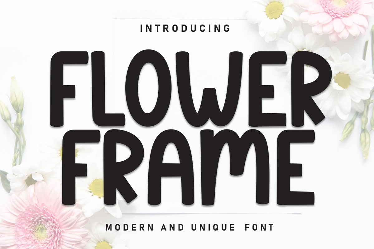 폰트 Flower Frame