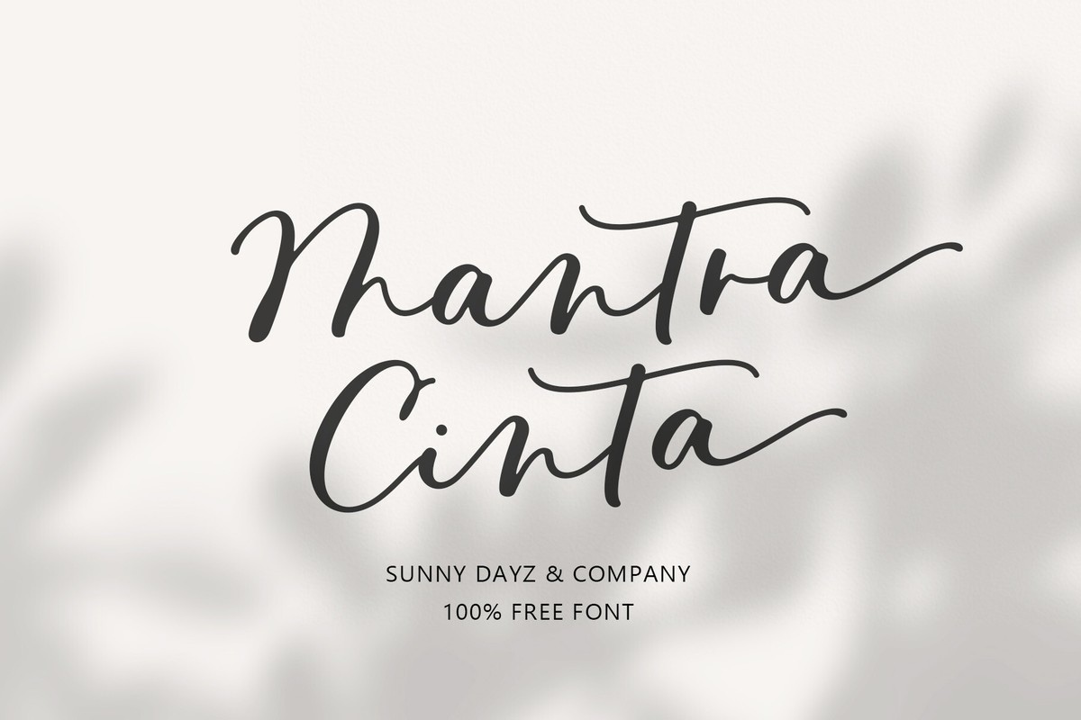 폰트 Mantra Cinta