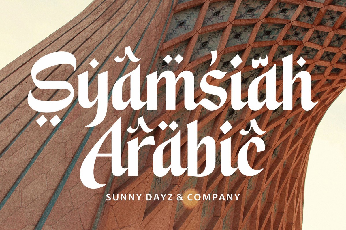 폰트 Syamsiah Arabic