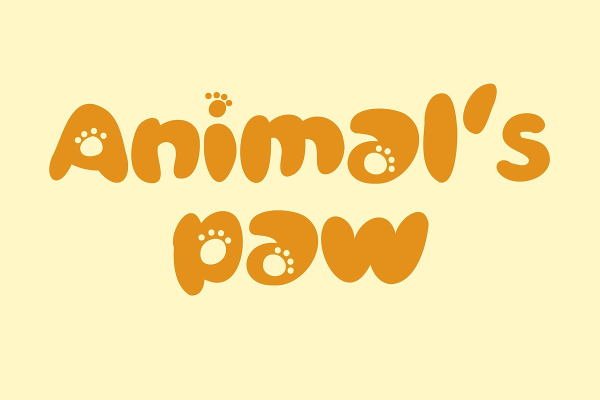 폰트 Animal's Paw