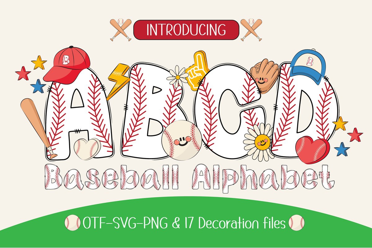 폰트 Baseball Alphabet