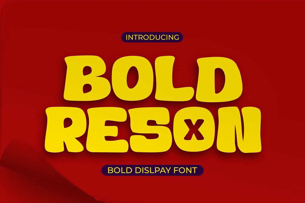 폰트 Bold Reson