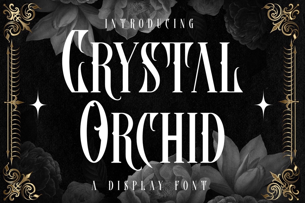 폰트 Crystal Orchid