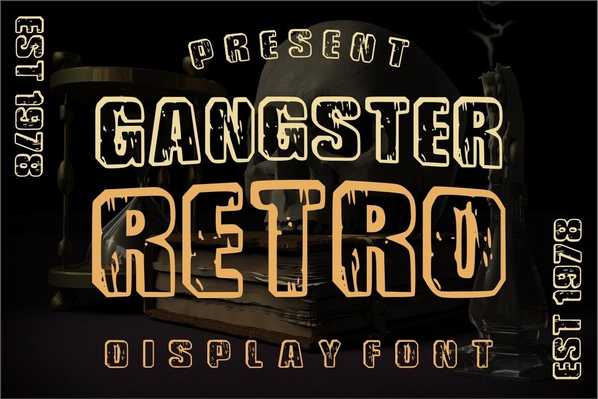 폰트 Gangster Retro